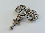 Broche - 14 carats Or blanc, Broche antique en diamants,, Bijoux, Sacs & Beauté
