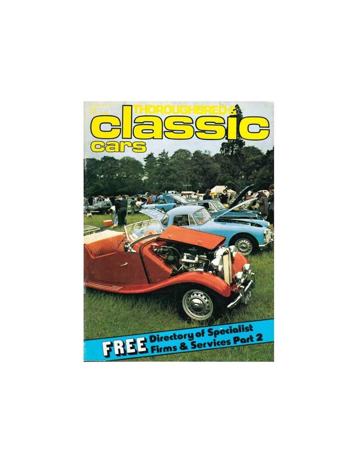 1977 THOROUGHBRED & CLASSIC CARS 02 ENGELS, Boeken, Auto's | Folders en Tijdschriften, Ophalen of Verzenden