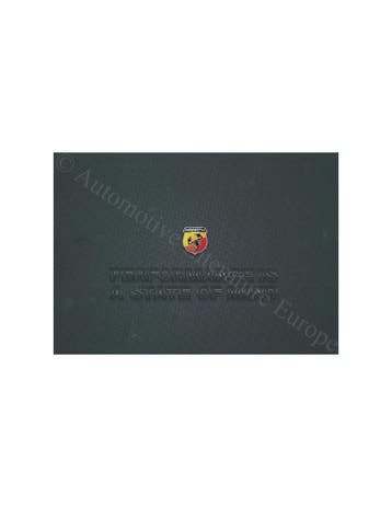 2016 ABARTH 595 & 695 BROCHURE NEDERLANDS, Nieuw