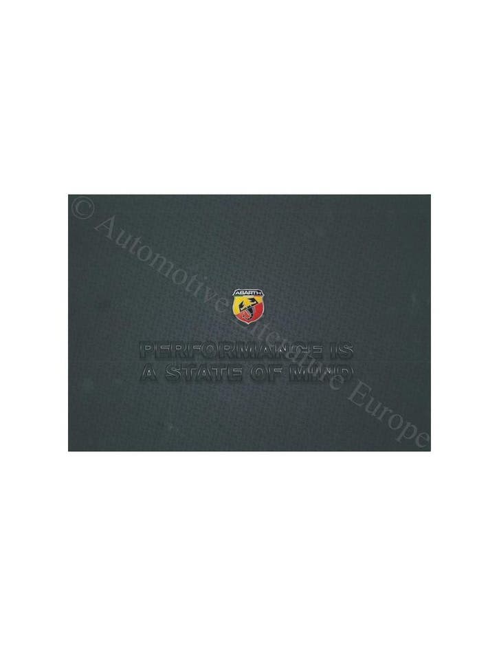 2016 ABARTH 595 & 695 BROCHURE NEDERLANDS, Boeken, Auto's | Folders en Tijdschriften
