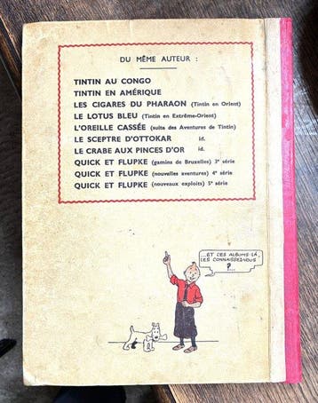 Tintin T9 - Lile noire A17bis N&B - Recartonnage de 1938 -, Livres
