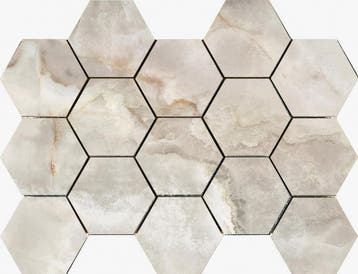 32,5X22,5 HEX CR.LUX NOOR ALMOND Glans, Ophalen of Verzenden