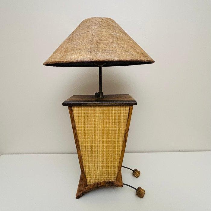 Lampe de table - Bois, Antiquités & Art, Art | Objets design