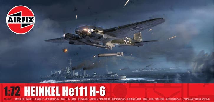 Airfix A07007C Heinkel He111 H-6 Schaal 1:72, Hobby & Loisirs créatifs, Modélisme | Avions & Hélicoptères, Envoi