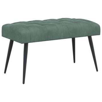 vidaXL Bank met knopen tufting Zeegroen 80 x 40 x 46 cm, Verzenden, Nieuw