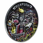 Niue. 5 Dollars 2022 Punk-Universum: Silkpunk 2 Oz (.999)