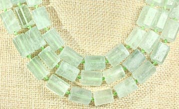 Natuurlijke Groene Fluoriet - ZEER LANG - Energie &