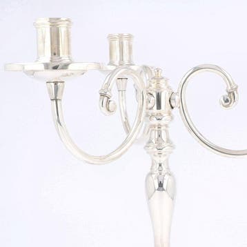 Christofle / Fleuron - Kandelaber - Verzilverd, Antiquités & Art
