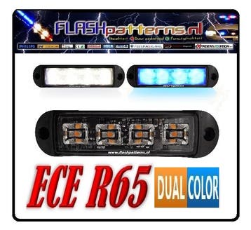 C4 COBRA LED Flitser Dual Colour ECER65 Hoog Intensiteit led, Ophalen of Verzenden, Nieuw
