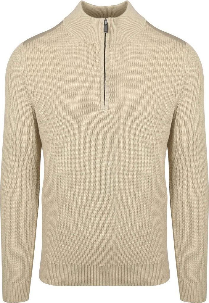 Suitable Half Zip Trui Patch Ecru maat Maat 52/54 (L) Heren, Kleding | Heren, Truien en Vesten, Beige, Nieuw, Maat 52/54 (L), Verzenden