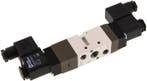 5/3 G1/4 '' (G1/8 '') Middenuitlaat Magneetventiel 24V AC, Verzenden, Nieuw