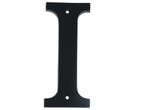 Letter I Extra Groot IJzer zwart 140 mm, Doe-het-zelf en Bouw, Nieuw, Overige materialen, Klink of Kruk