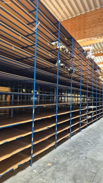 (445x) lopende meter metalen magazijnrek NN