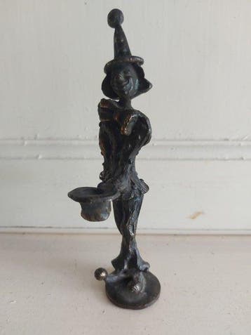 Corry Ammerlaan - Figure - Clown met twee hoeden - Bronze