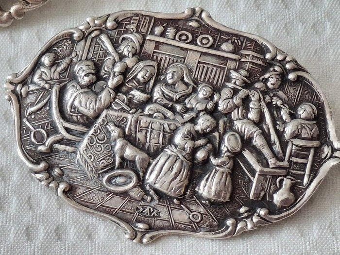 Zilver - Broche - Broches-Oorhangers-Hanger, Antiek en Kunst, Antiek | Zilver en Goud