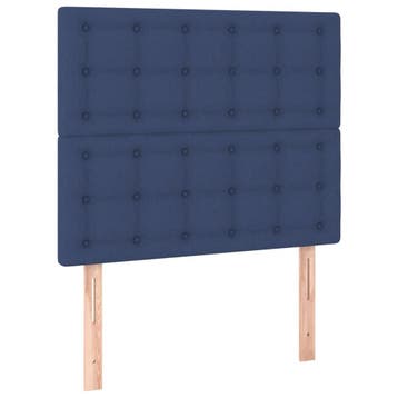 Blauwe hoofdborden 90cm | Tweede kansje | OP = OP, Verstelbaar, 90 cm, Klassiek, Zo goed als nieuw