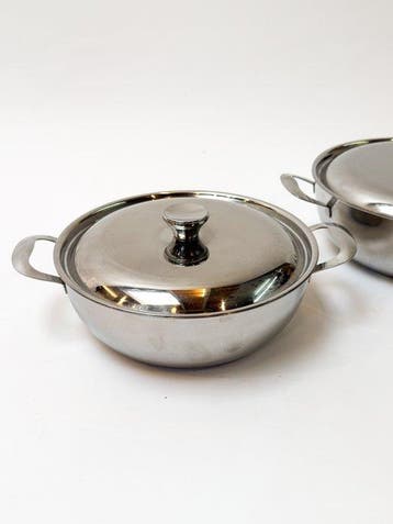Alessi - Poêle - Métal - Grand et petit