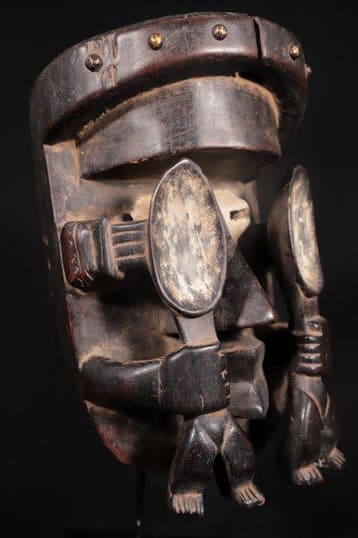 Dansmasker - Gle or Gre Bete masker - 31 cm - Ivoorkust