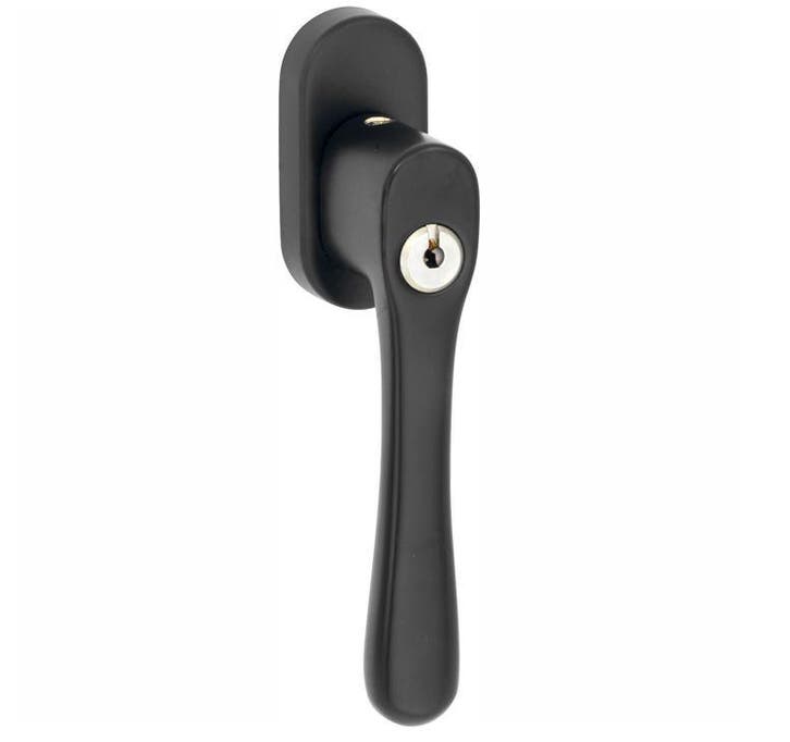 SKG2 Draaikiepgarnituur afsluitbaar Linea/ovaal mat zwart, Doe-het-zelf en Bouw, Overige Doe-Het-Zelf en Bouw, Nieuw