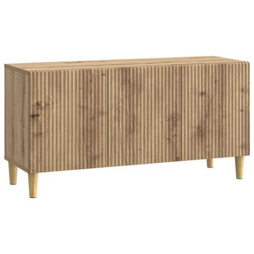 vidaXL TV Kast Artisanaal eiken 99 x 34,5 x 50 cm Bewerkt, Verzenden, Nieuw