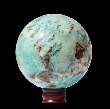 Grote 7,48 kg Madagascar Minerals Sphere - Aqua Amazoniet,, Verzamelen, Mineralen en Fossielen