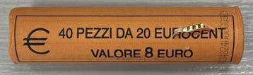 San Marino. 20 Cent 2024 (40 monnaies) en rouleau (Zonder, Postzegels en Munten