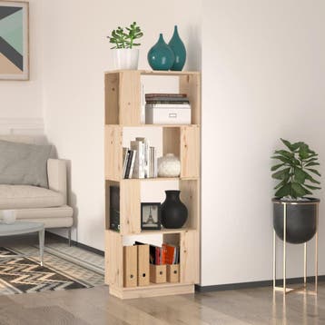 vidaXL Boekenkast/kamerscherm 51x25x132 cm massief, Verzenden