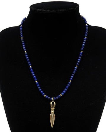 Lapis lazuli - Collier Phurba Ritueel: Demonenverdrijving &