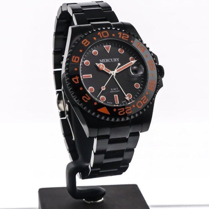 Mercury - Swiss Made Watch - MEM487-BB-13 - Zonder, Handtassen en Accessoires, Horloges | Heren