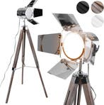 Vloerlamp - Staande lamp - 148 cm - Zilver - Jago, Huis en Inrichting, Lampen | Vloerlampen, Verzenden, Nieuw