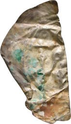 Haelbling, geschnittene Haelfte vom Brakteat Sachsen Meis..., Verzenden