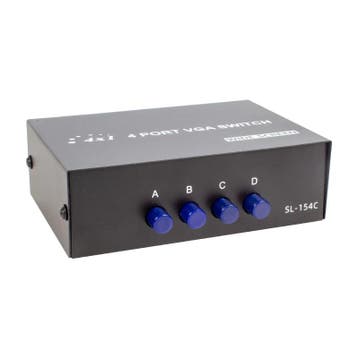 DrPhone QuadPort – 4 In 1 VGA Switch & Splitter - Plug en, Verzenden, Nieuw