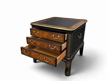 Drexel Heritage - Commode (2) - Hout, Glas, Messing -