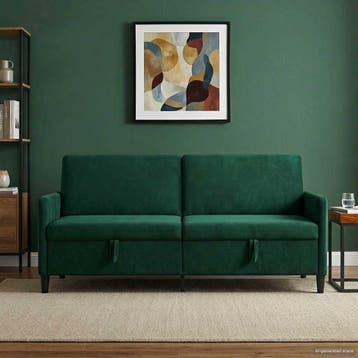 vidaXL Sofa met Opbergruimte Donkergroen 192 x 78 x 87 cm, Verzenden, Nieuw