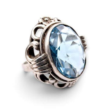 Argent - Bague - Art déco
