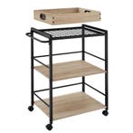 tectake Serveerwagen Worcester 65x41,5x87cm - Industrieel li, Verzenden, Nieuw in verpakking