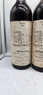 1986 x3 Barbaresco & 1986 Barolo, Claudio De Maria - Piëmont, Verzamelen, Nieuw