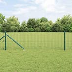 vidaXL Hekpaal. 7 pcs Groen Staal, Verzenden
