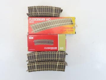 Fleischmann H0 - 6122/6127/6131 - Voie ferrée pour trains