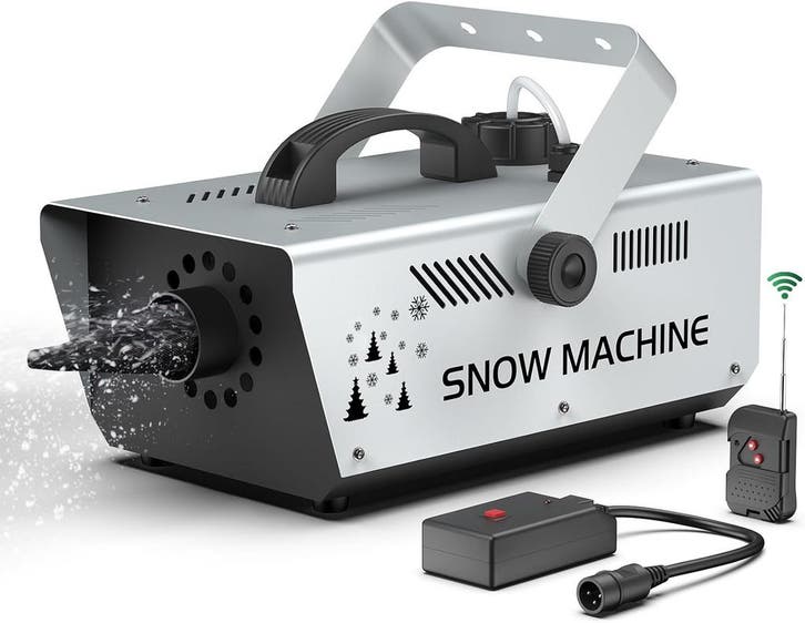Sneeuwmachine - Sneeuwkanon - 1000W - Grijs - TCQQ, Musique & Instruments, Lumières & Lasers, Envoi