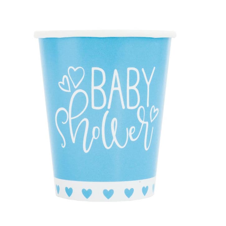 Babyshower Bekers Blauw 266ml 8st, Hobby & Loisirs créatifs, Articles de fête, Envoi