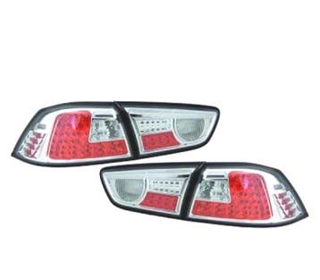 Feux Arrière Pour Mitsubishi Lancer Berline 08- Led Fond Chr, Verzenden, Nieuw