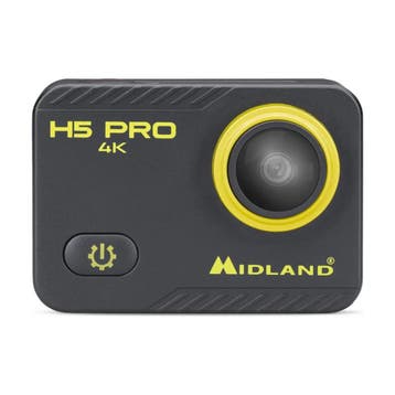 Midland Cam H5 Pro Action Camcorder, Zwart en Geel C1515, Ophalen of Verzenden, Nieuw
