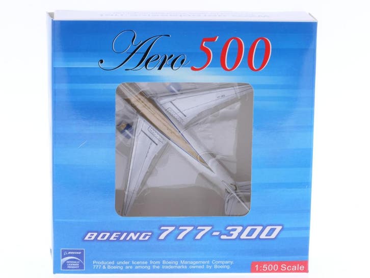 Schaal 1:500 AeroClassics AC5017 Gulf Air Boeing 777-300E..., Hobby en Vrije tijd, Modelbouw | Vliegtuigen en Helikopters, Zo goed als nieuw