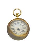 Pendule de cheminée - Verre - 1970-1980 - Horloge sphérique, Antiquités & Art