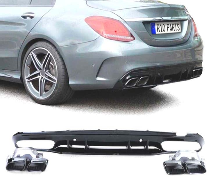 DIFFUSEUR MERCEDES CLASSE C W205 BERLINE 18-21 LOOK AMG NOIR, Auto-onderdelen, Carrosserie, Verzenden