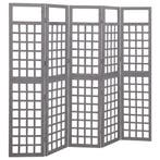 vidaXL Kamerscherm/trellis met 5 panelen 201,5x180 cm, Verzenden, Nieuw