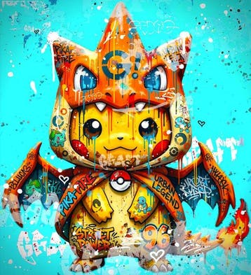 Moabit - Poncho Pikachu Charizard 208/xy-p X Urban Legends X, Antiek en Kunst