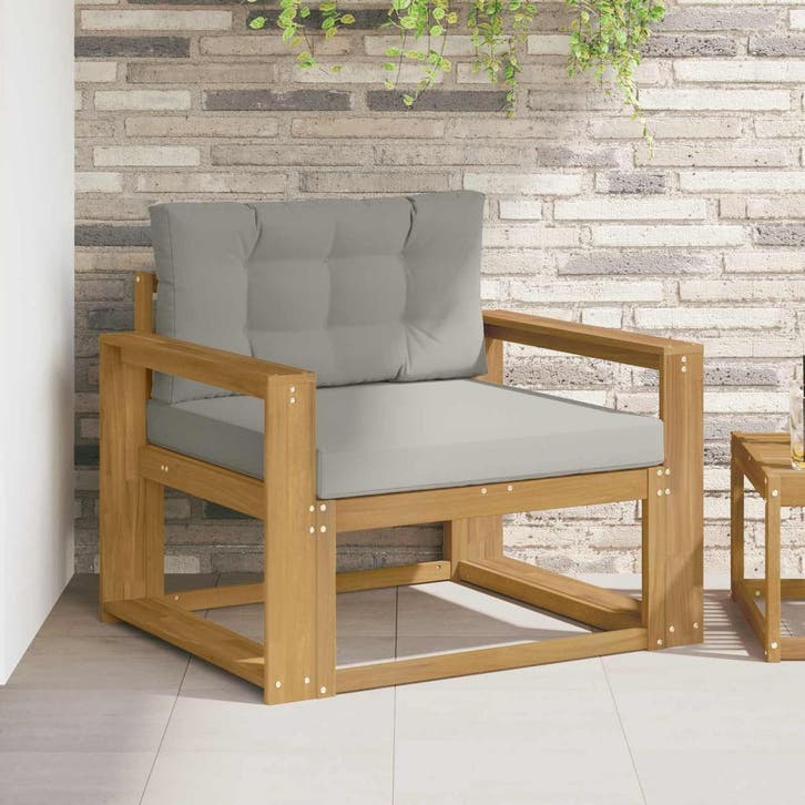 vidaXL Buiten Midden Sofa Polyester Wit, Maison & Meubles, Canapés | Repose-pieds & Poufs, Envoi