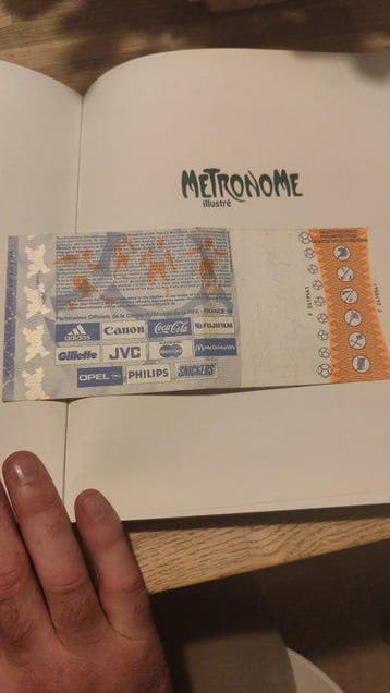 France - Coupe du Monde FIFA 1998 - 1998 - Kaartje, Nieuw